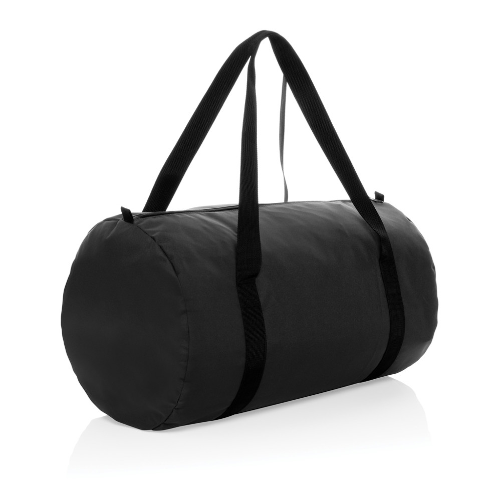 Dillon AWARE™ RPET faltbare Sporttasche - schwarz (± PMS Black)