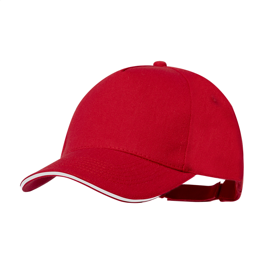 Aaron - RPET Baseball-Cap - rot