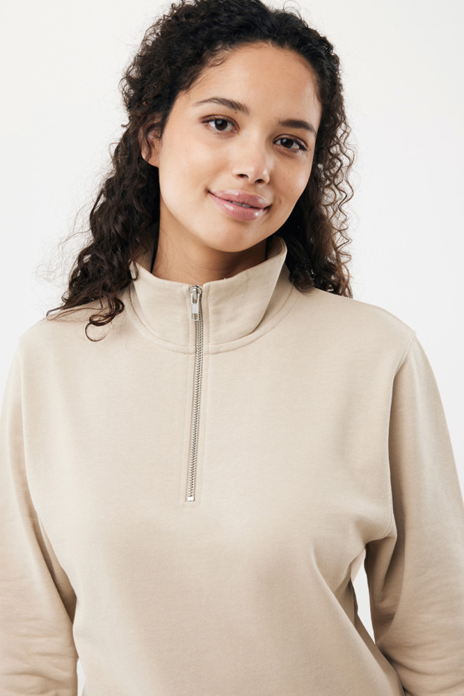 IQONIQ Elgon Quarter-Zip-Sweater aus rec. Baumwolle