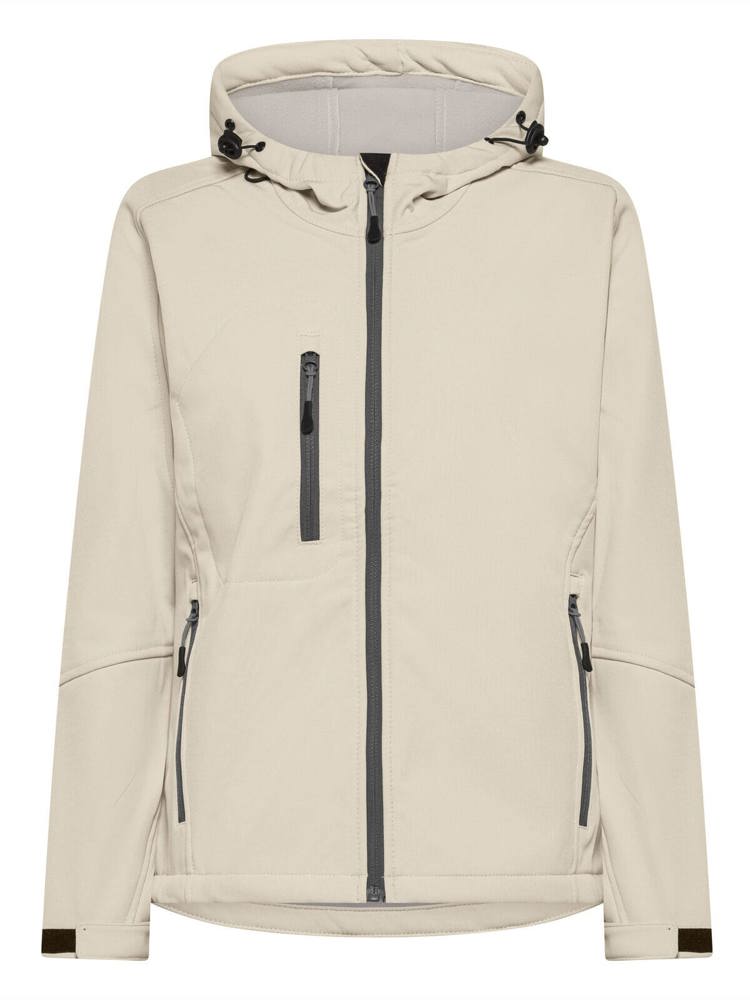 BS Storm Damen Softshelljacke, 340 gr/m² - Helles Weiß (12-0304 TPG)