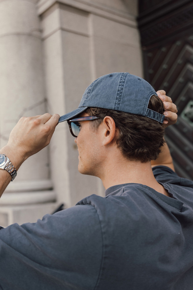 BEAU AWARE™ Washed 6-Panel Kappe aus 270gr/m² Baumwolltwill