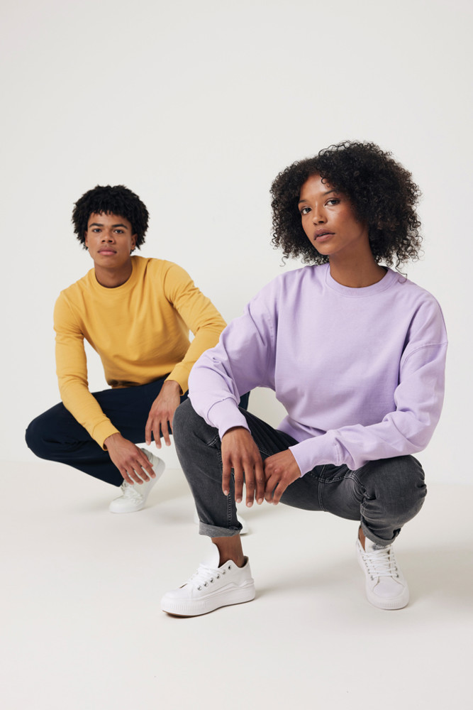 IQONIQ Kruger Relax-Rundhals-Sweater aus recycelt. Baumwolle