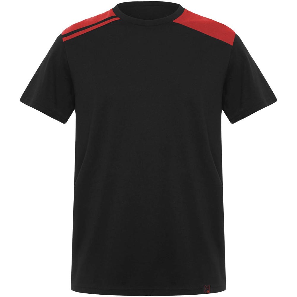 Expedition Kurzärmeliges T-Shirt für Herren, 160 g/m2 - Schwarz, rot