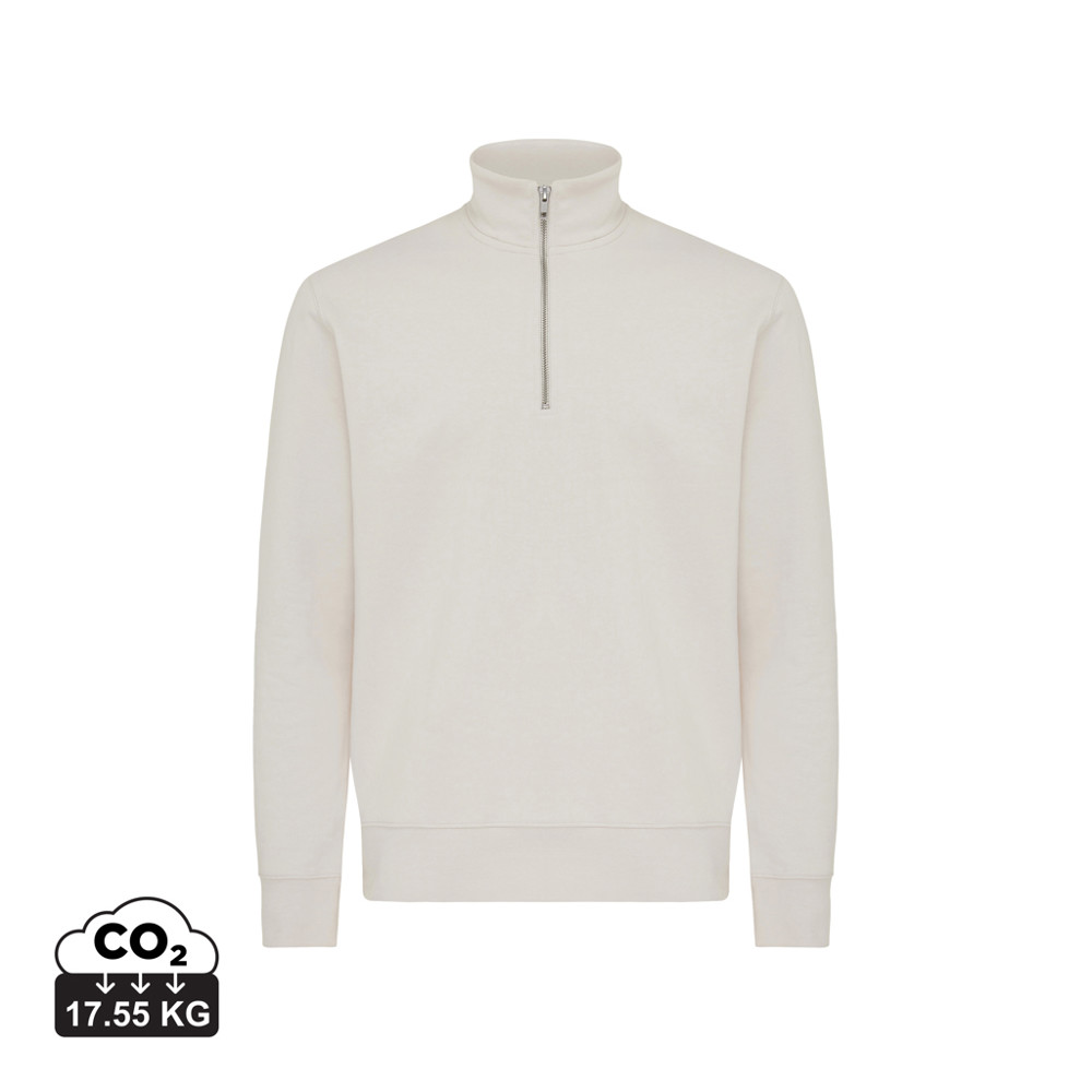 IQONIQ Elgon Quarter-Zip-Sweater aus rec. Baumwolle